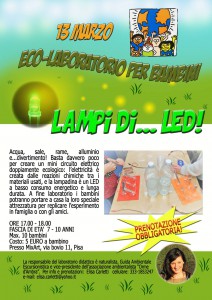 Lampi di Led - laboratorio per bambini @ Ludoteca | Pisa | Toscana | Italia