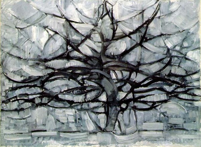 Albero Grigio Mondrian